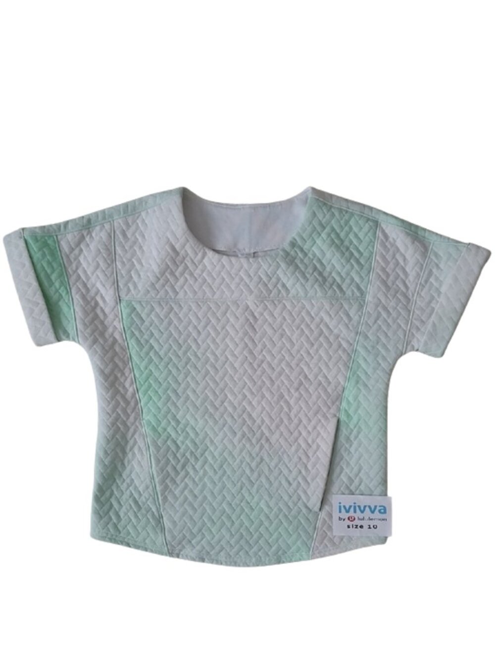 Ivivva by Lululemon🍋Warm To The Core Tee quilted pocket size 10
